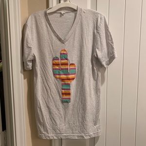 Boutique serape cactus tee